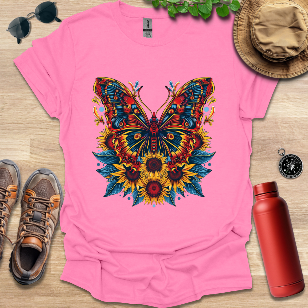 Fiery Garden Butterfly T-Shirt