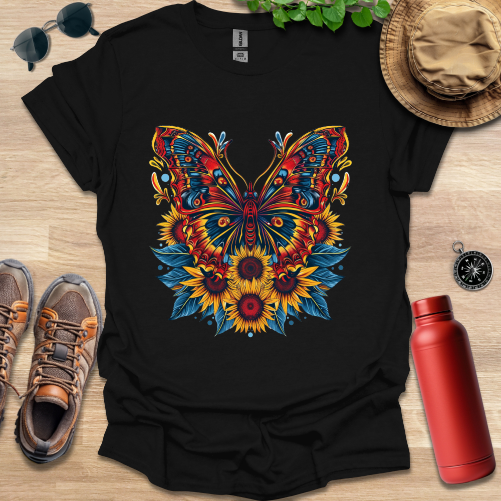 Fiery Garden Butterfly T-Shirt