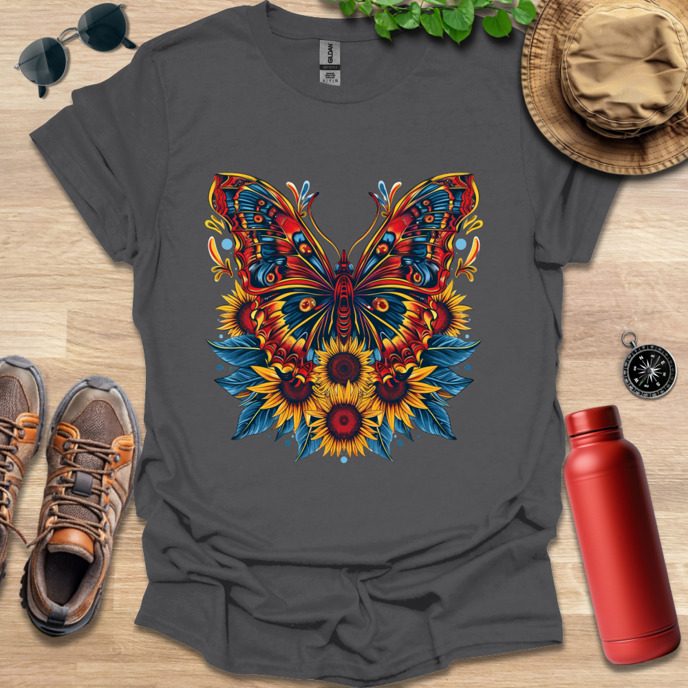 Fiery Garden Butterfly T-Shirt