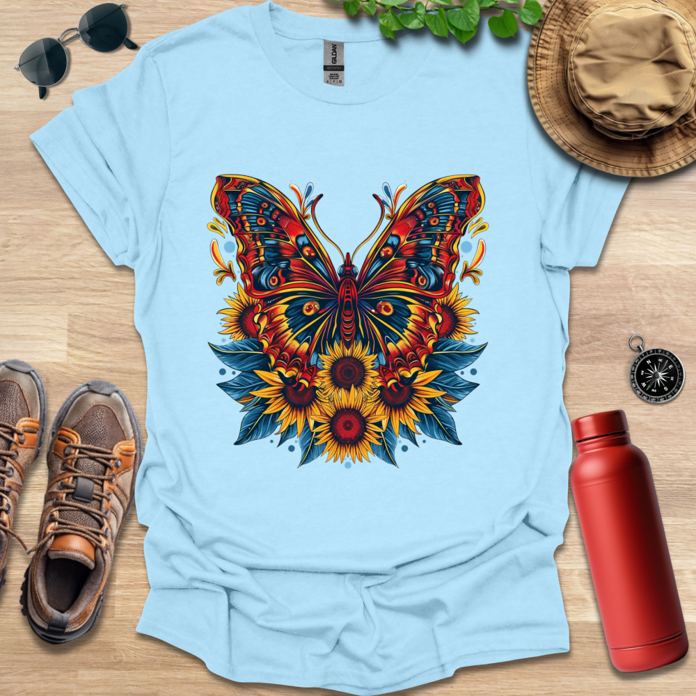 Fiery Garden Butterfly T-Shirt