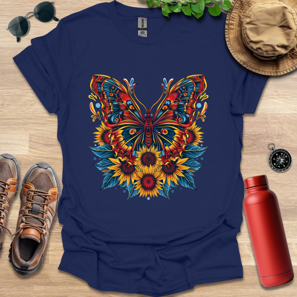 Fiery Garden Butterfly T-Shirt