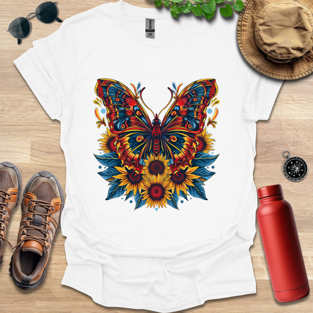 Fiery Garden Butterfly T-Shirt