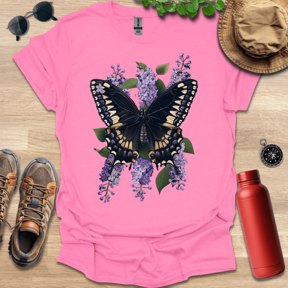 Lilac Blossom Butterfly T-Shirt