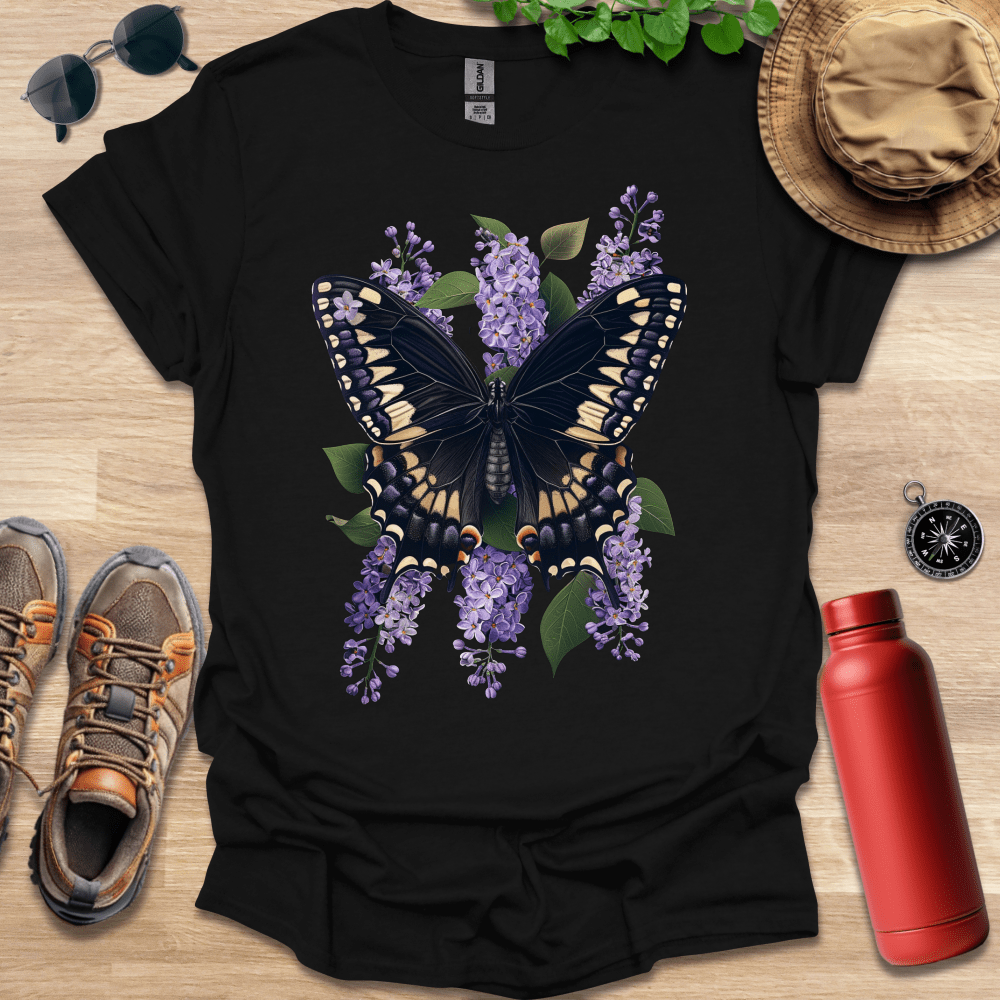 Lilac Blossom Butterfly T-Shirt