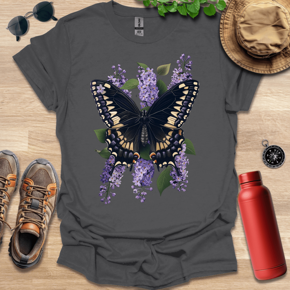 Lilac Blossom Butterfly T-Shirt