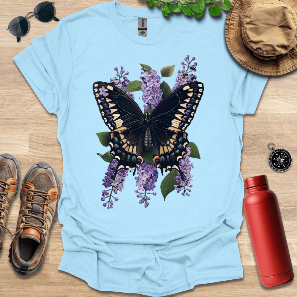 Lilac Blossom Butterfly T-Shirt