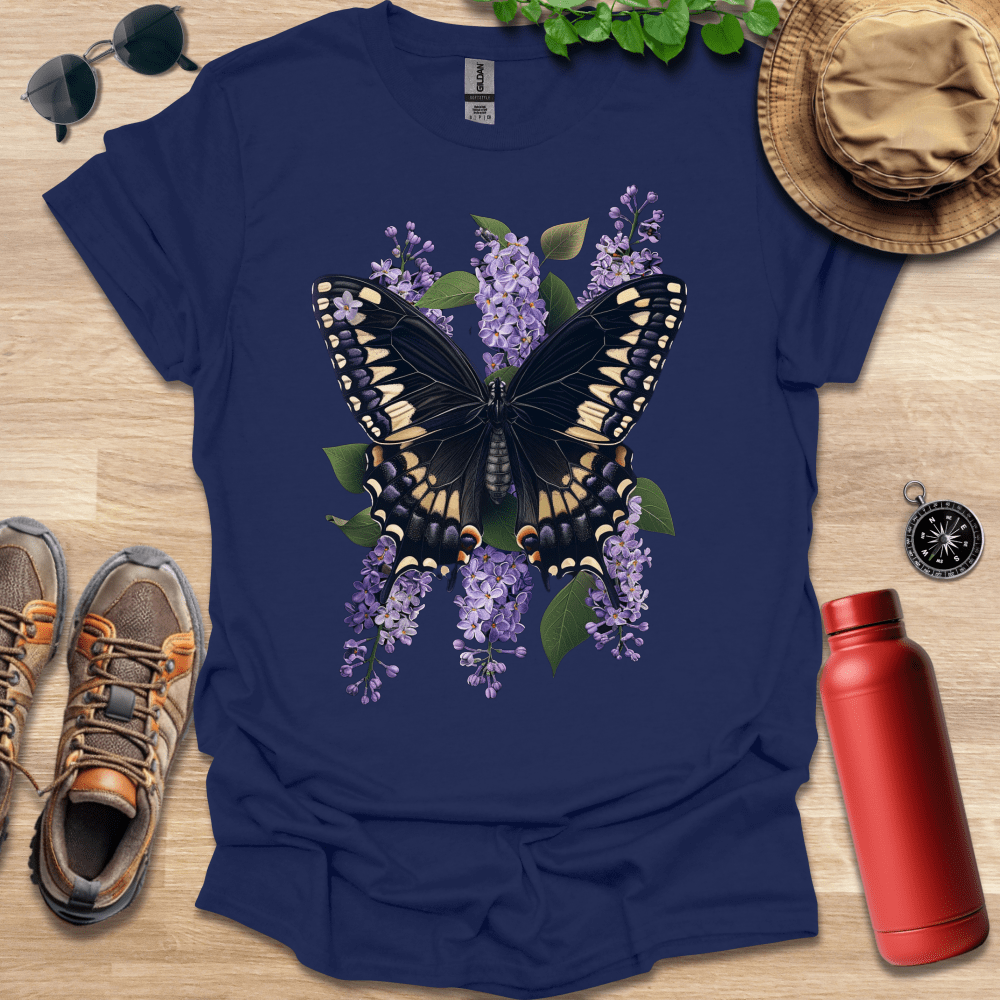 Lilac Blossom Butterfly T-Shirt