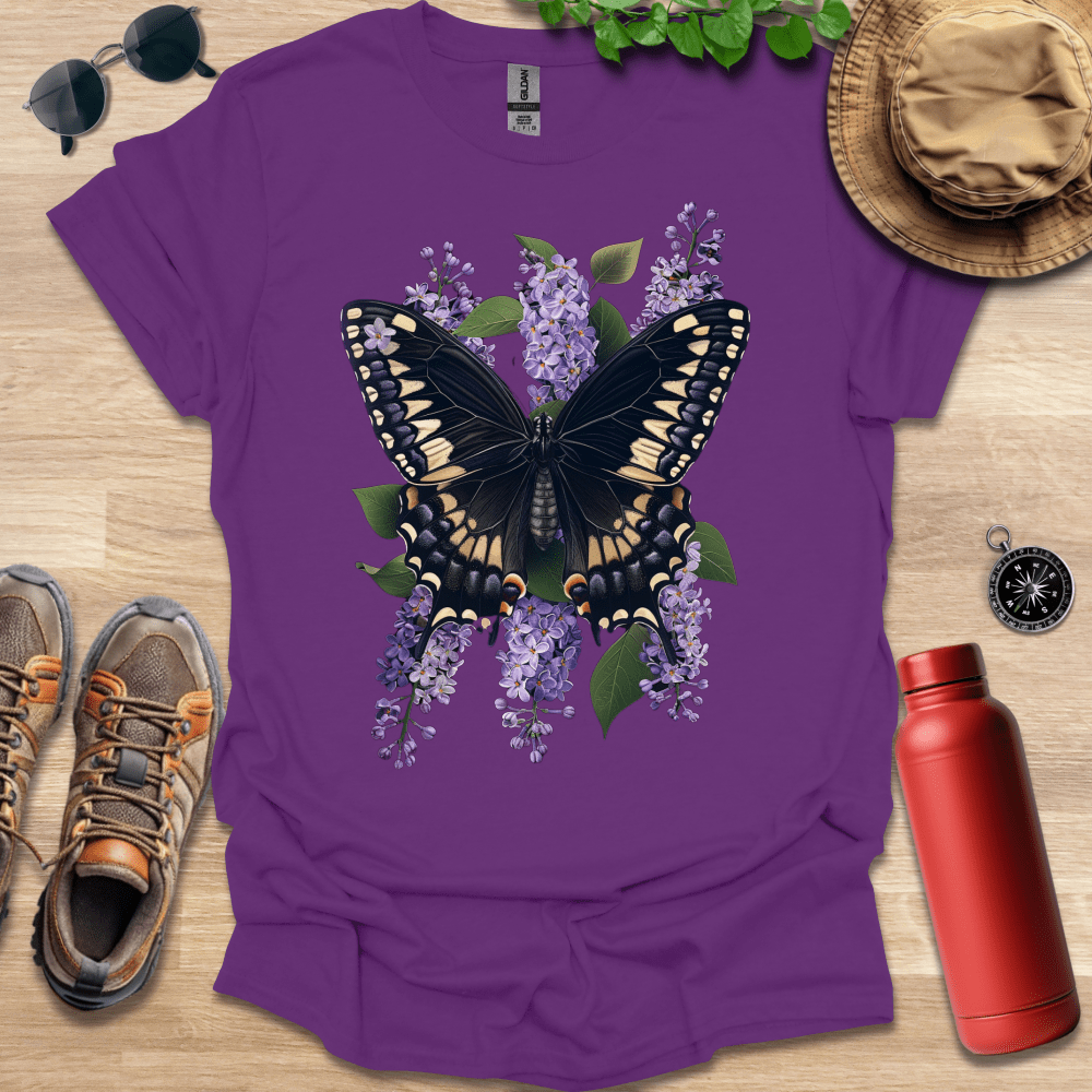 Lilac Blossom Butterfly T-Shirt