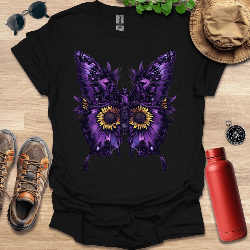 Majestic Purple Butterfly T-Shirt