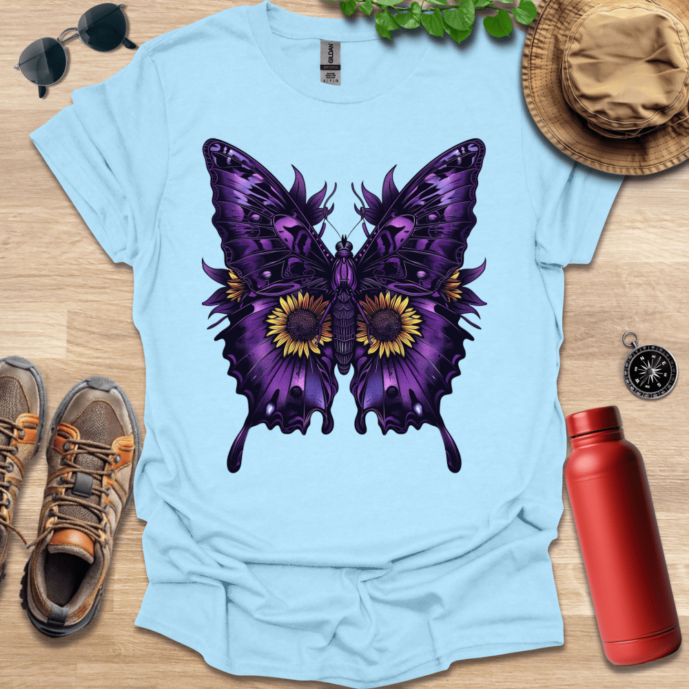 Majestic Purple Butterfly T-Shirt