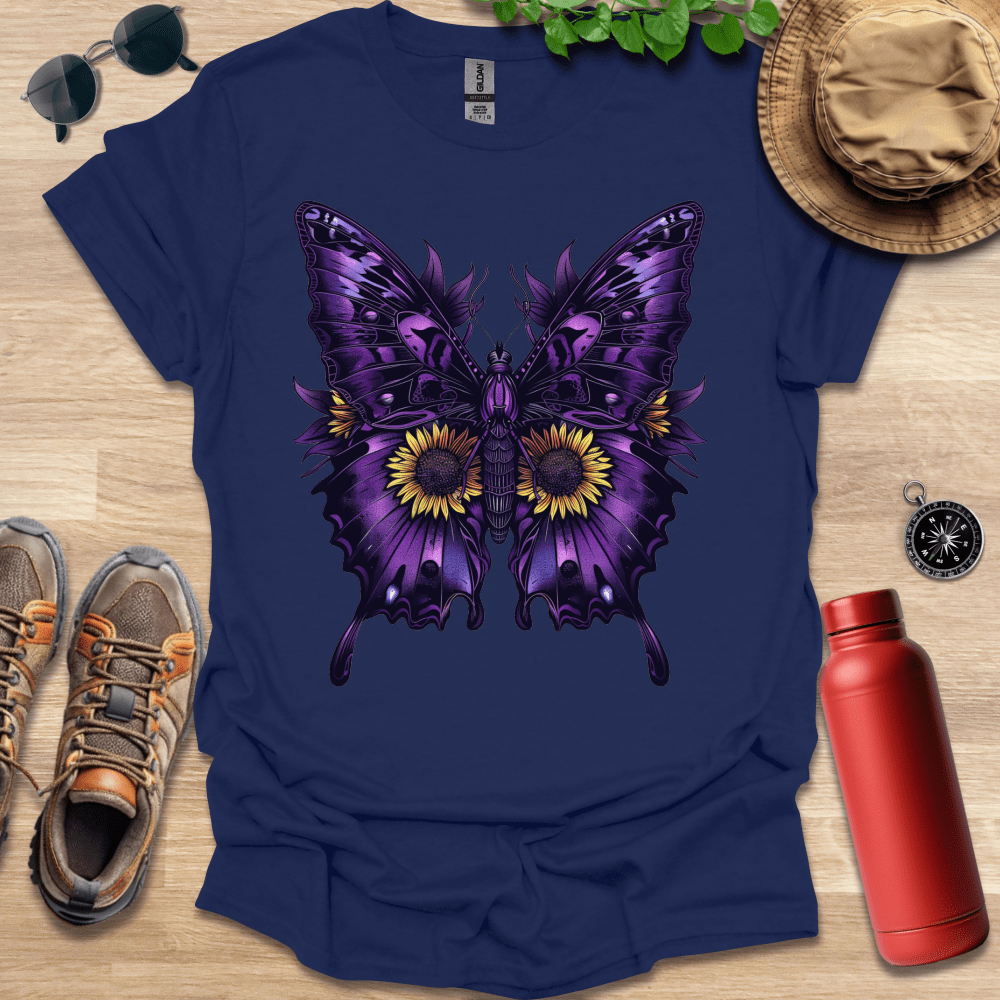 Majestic Purple Butterfly T-Shirt