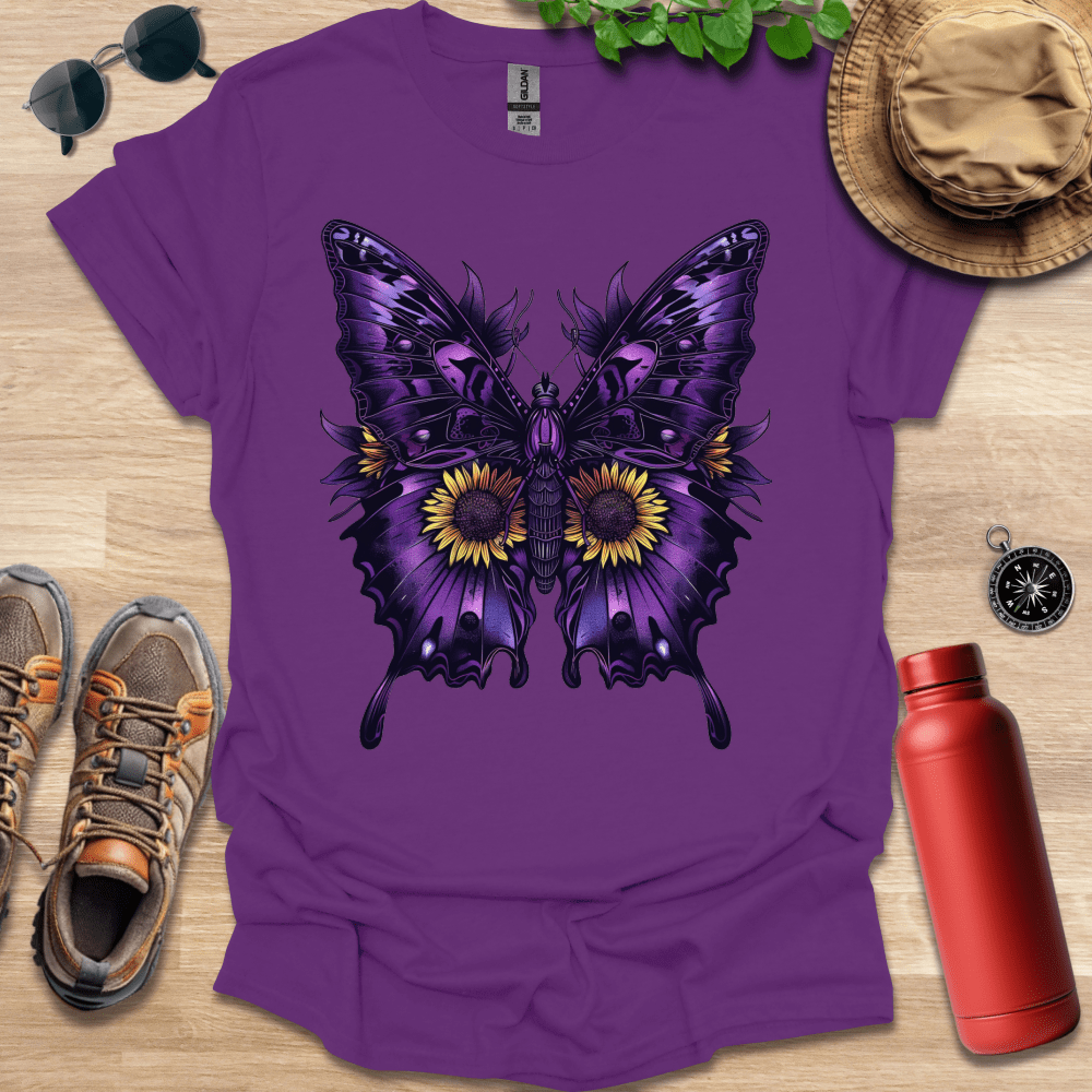 Majestic Purple Butterfly T-Shirt