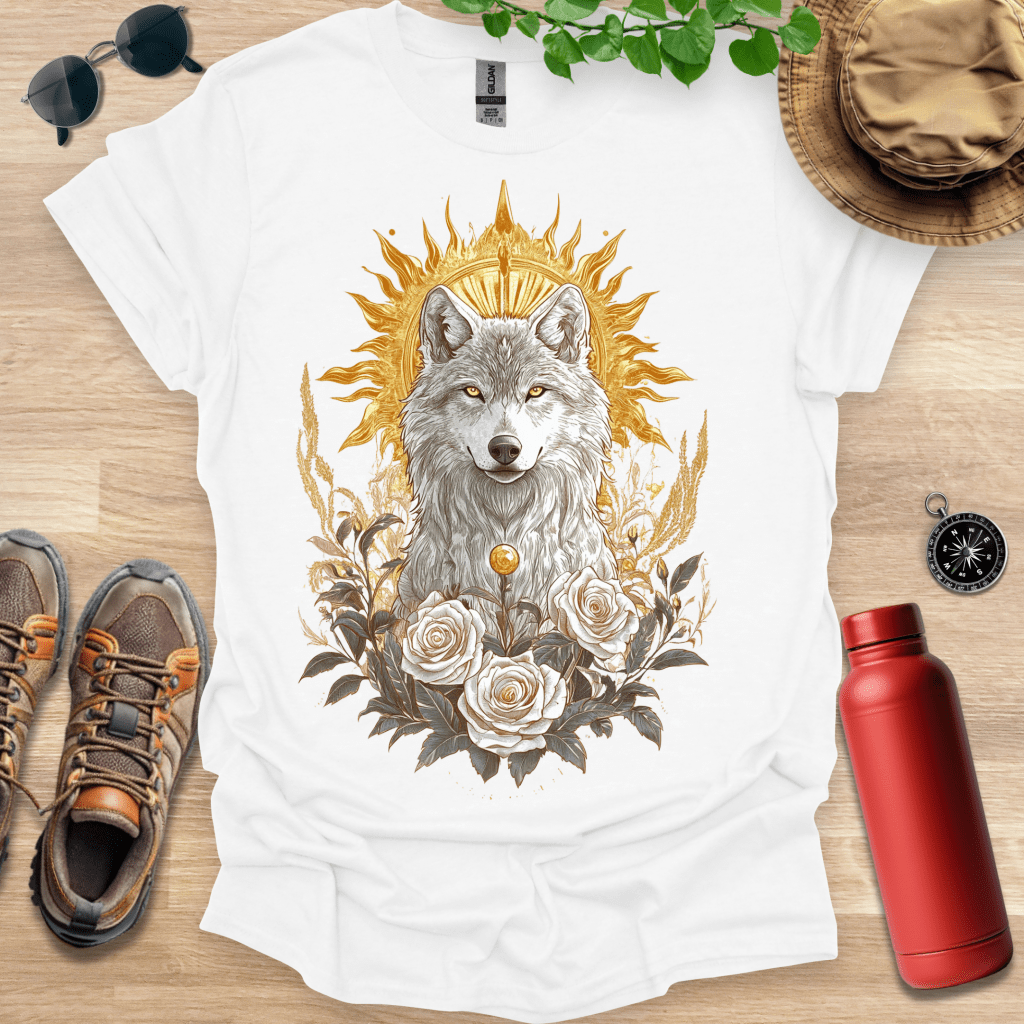 White Sun Wolf T-Shirt