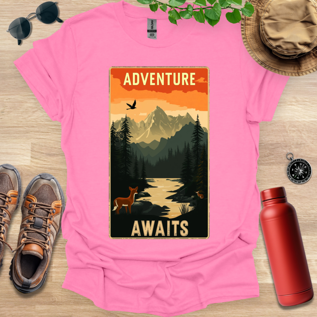 Adventure Awaits Badge T-Shirt