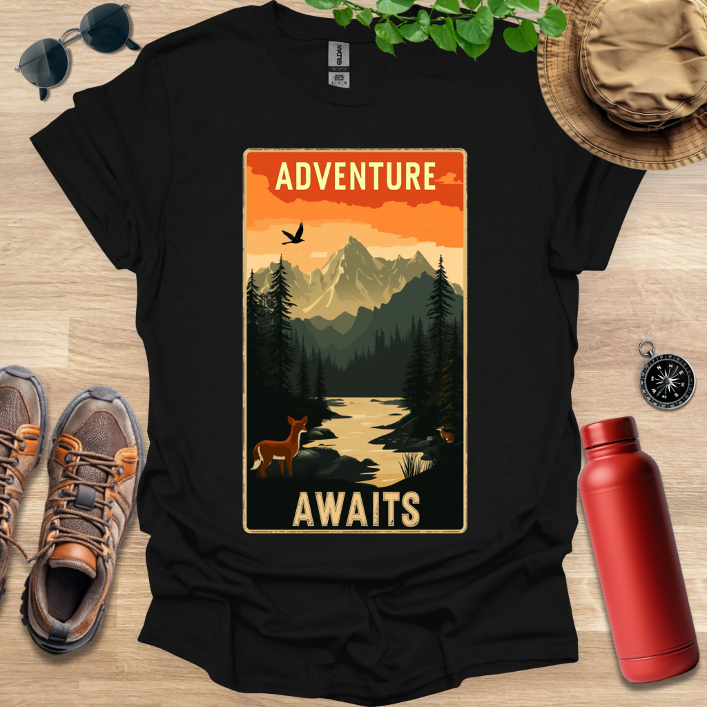 Adventure Awaits Badge T-Shirt