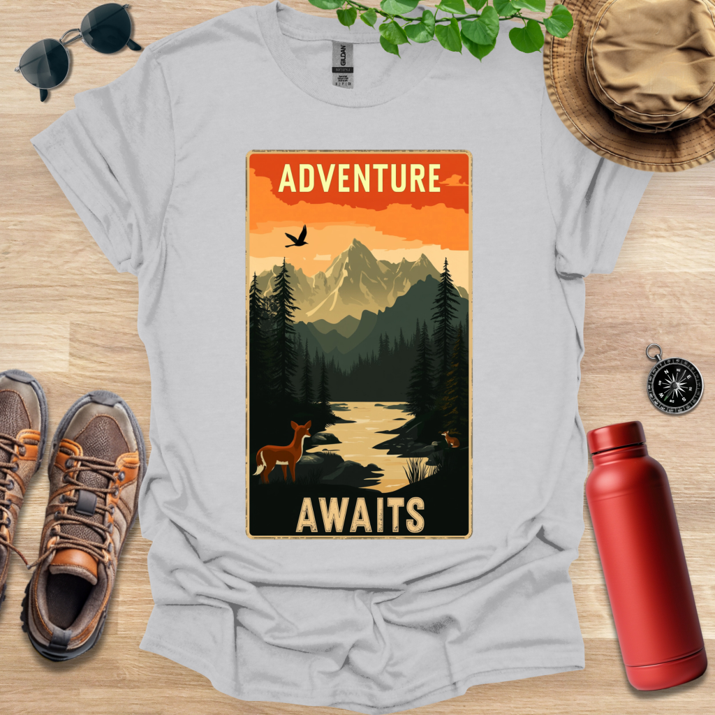 Adventure Awaits Badge T-Shirt