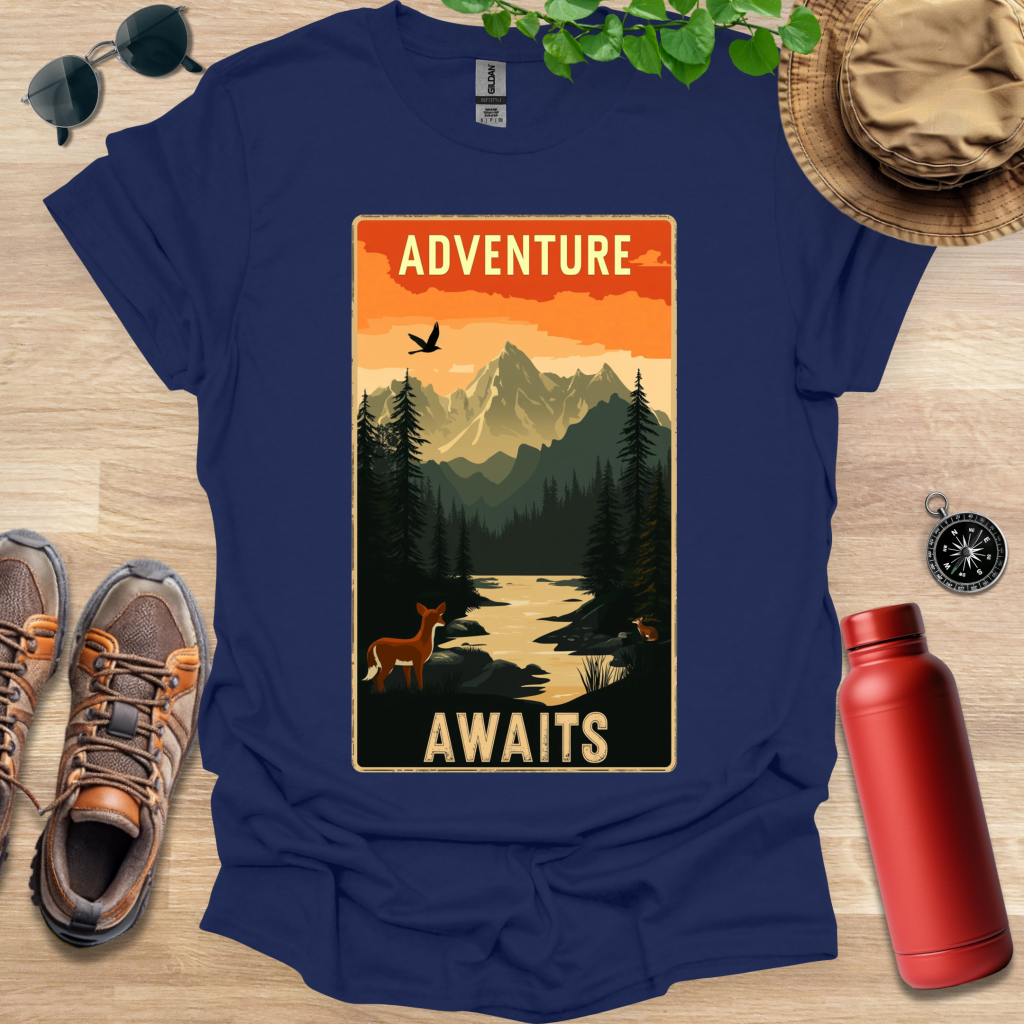 Adventure Awaits Badge T-Shirt