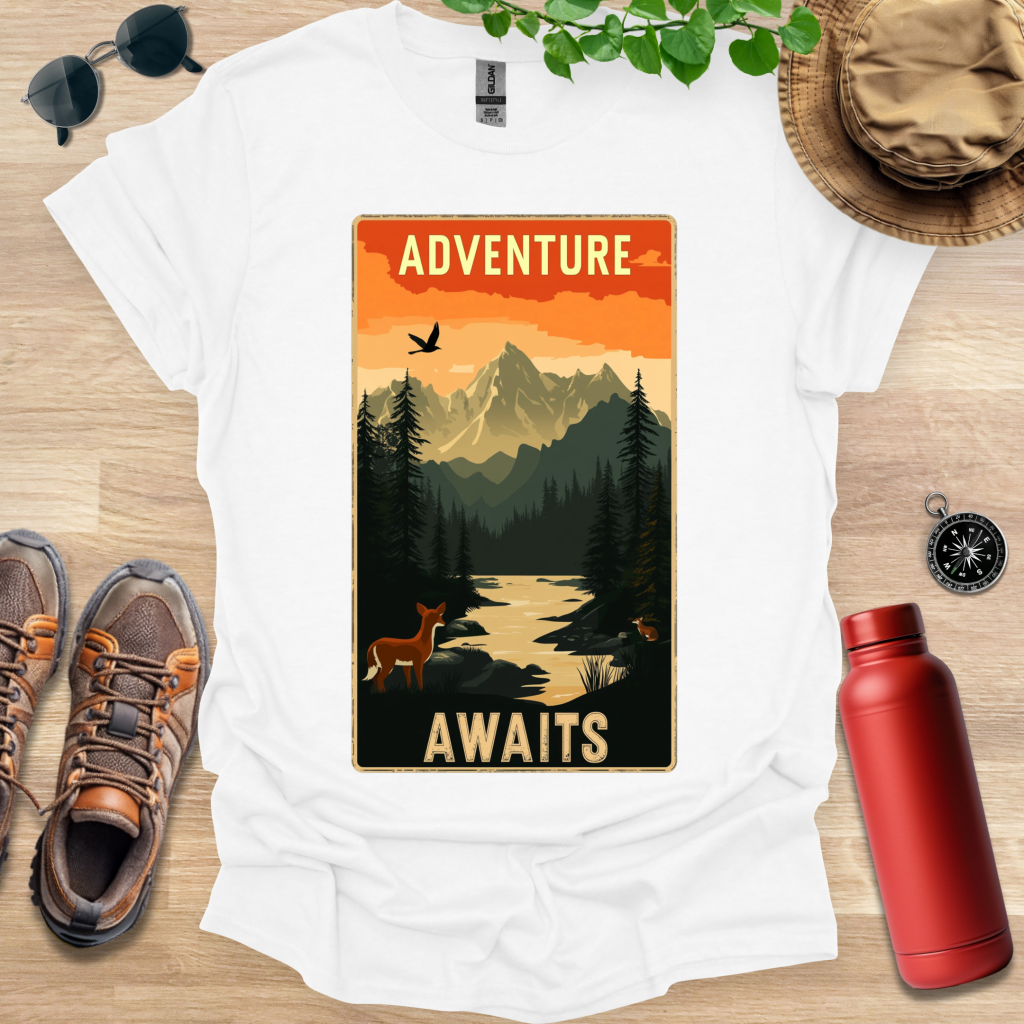 Adventure Awaits Badge T-Shirt